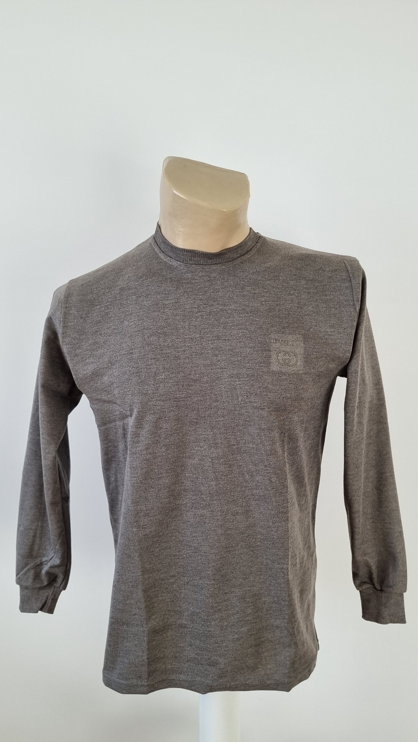 سلانیک یقه گرد مردانه – دورس دو نخ، آستین مچی، کشی و ساده